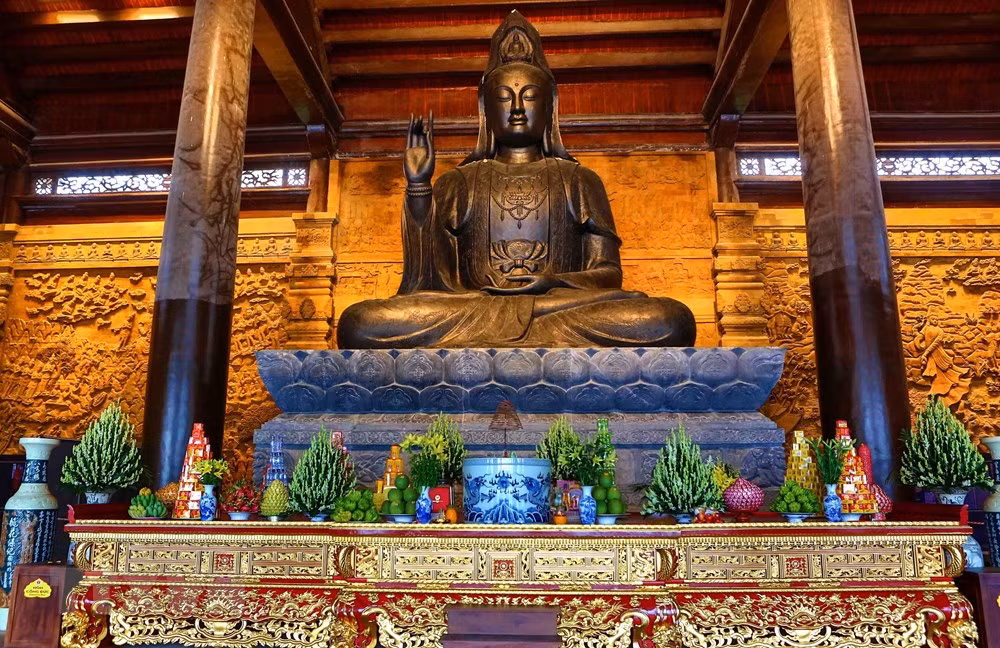 [Fotos] Pagoda Tam Chuc, dispuesta a celebrar el Día de Vesak 2019 de la ONU ảnh 11