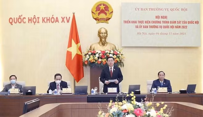 Efectúan conferencia nacional sobre programa de supervisión del Parlamento vietnamita ảnh 1