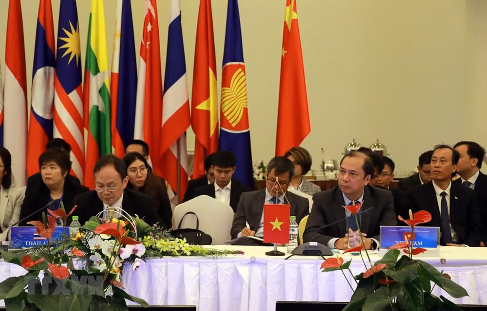 Reúnen altos funcionarios de ASEAN y China para implementación del DOC ảnh 1