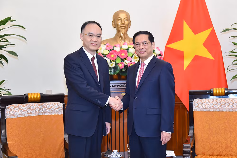 Dirigentes de la Cancillería reciben al ministro asistente de Relaciones Exteriores de China ảnh 1 Dirigentes de la Cancillería reciben al ministro asistente de Relaciones Exteriores de China ảnh 1