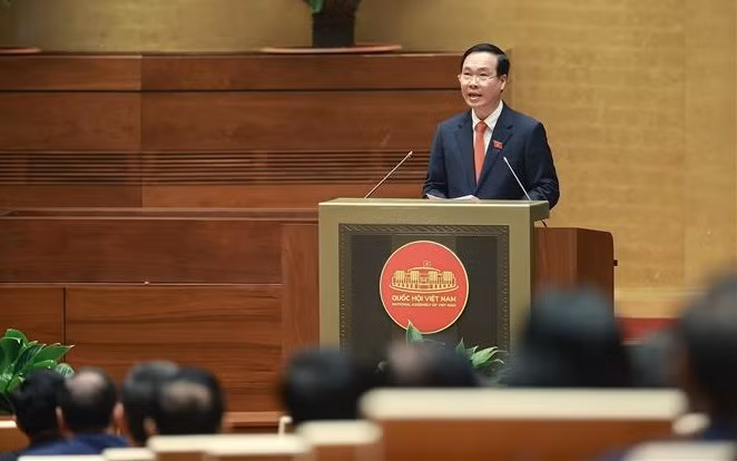 Nuevo presidente vietnamita pronuncia discurso de toma de posesión ảnh 1