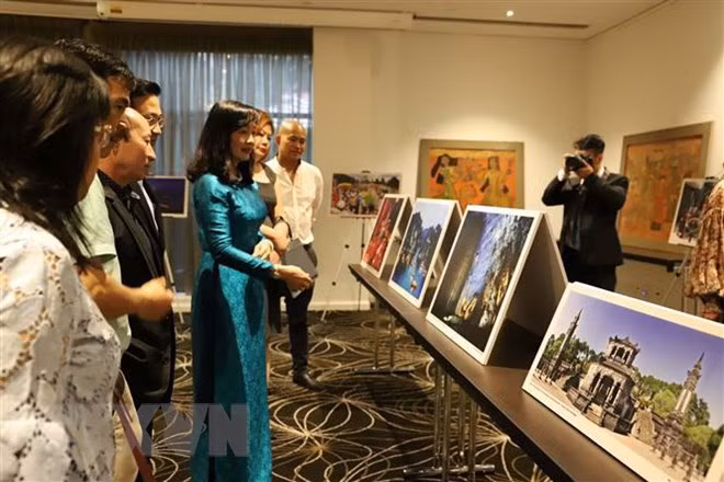 Pinturas lacadas de Vietnam llegan a Australia ảnh 1