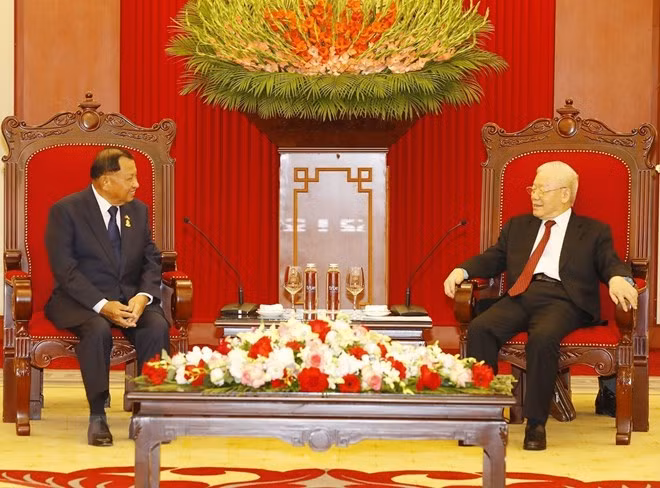 Presidente del Senado de Camboya finaliza visita oficial a Vietnam ảnh 2