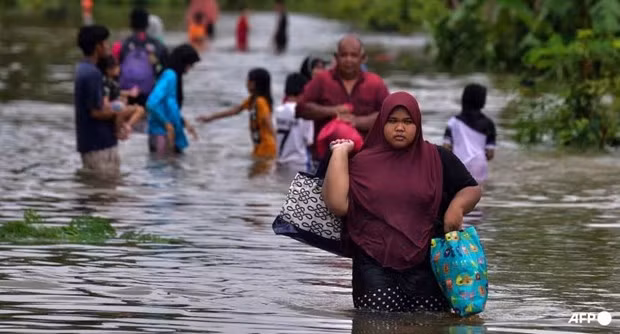 Seis muertos por inundaciones en el sur de Tailandia ảnh 1
