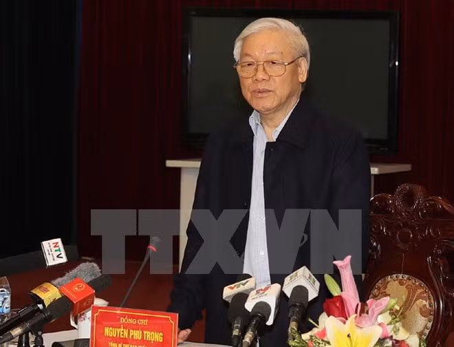 Líder partidista vietnamita visita provincia de Nam Dinh ảnh 1