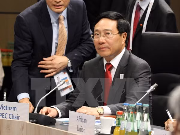 Canciller vietnamita se reúne con homólogos del G20 en Alemania ảnh 1
