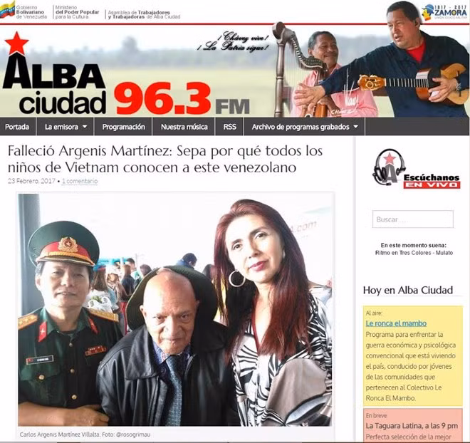 Falleció Carlos Argenis Martínez, participante en la “Operación Van Troi" ảnh 1 Falleció Carlos Argenis Martínez, participante en la “Operación Van Troi" ảnh 1