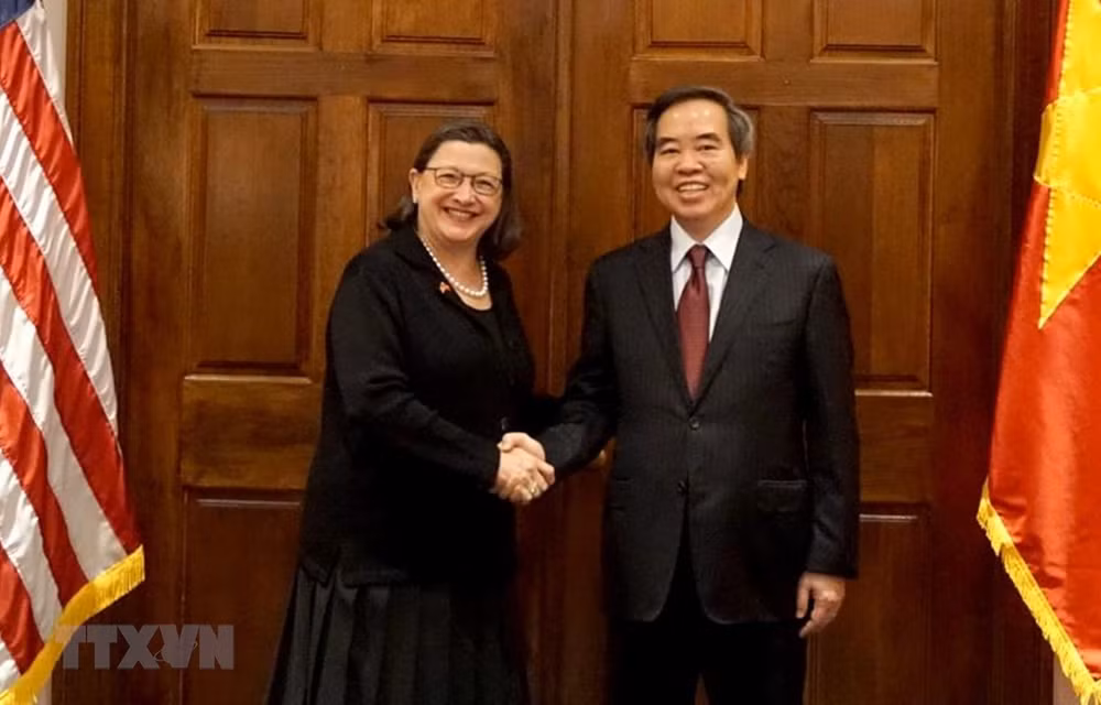 Realiza visita de trabajo a EE.UU. delegación del Partido Comunista de Vietnam ảnh 1