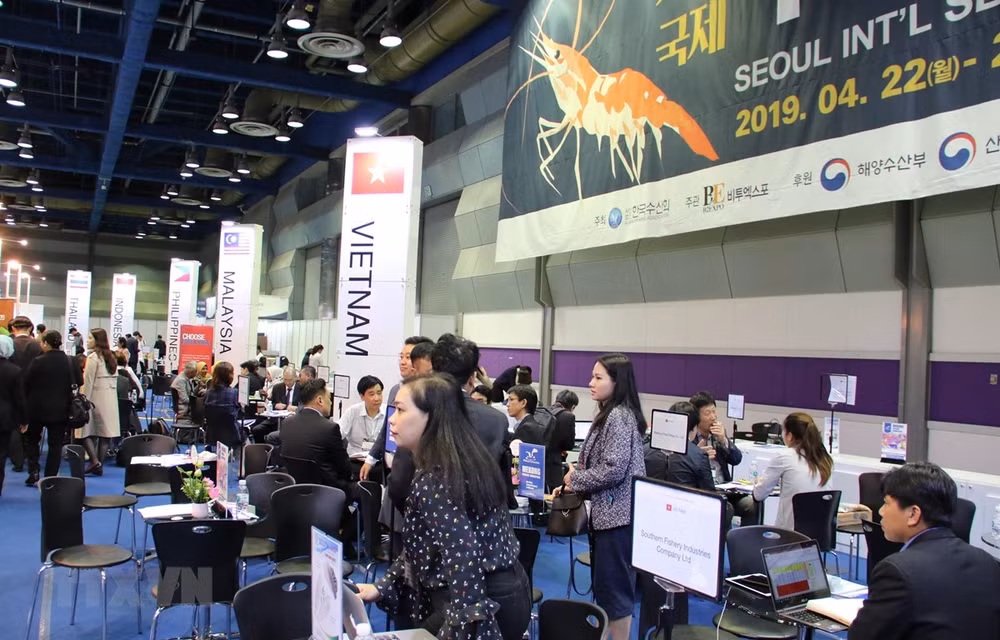Presentan productos acuícolas vietnamitas durante feria internacional en Corea del Sur ảnh 1