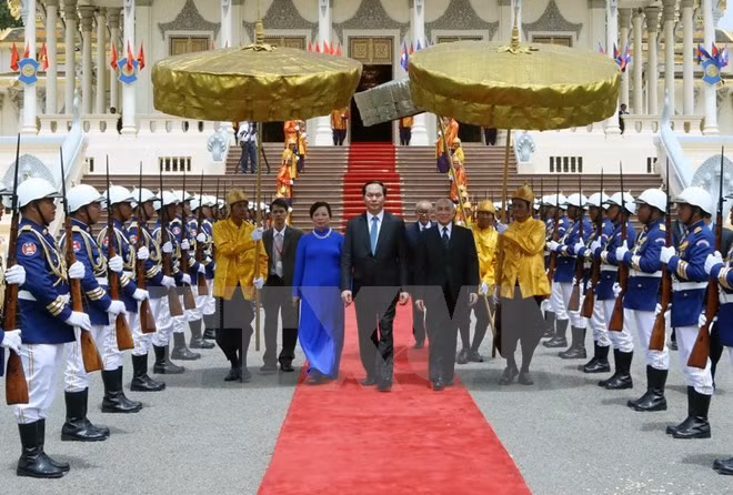 Reafirman Vietnam y Camboya determinación de fortalecer relaciones bilaterales ảnh 1
