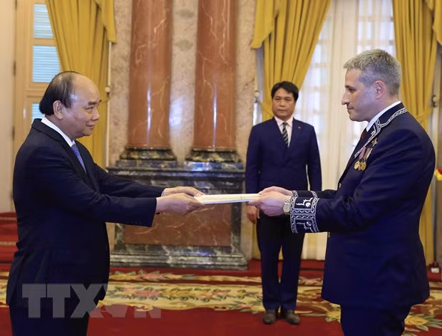 Presidente de Vietnam recibe a nuevos embajadores de Belarús y Egipto ảnh 1