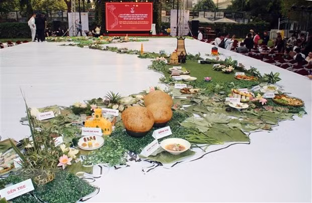Mapa de delicias de 63 localidades establece récord en Vietnam ảnh 1