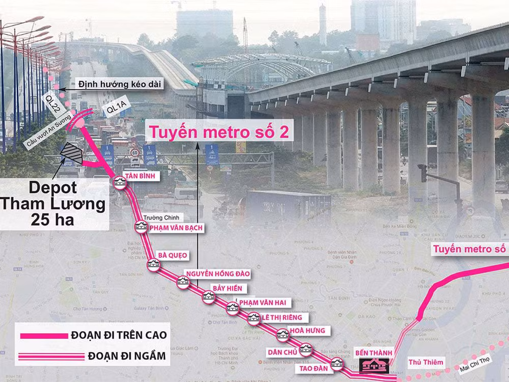 Construcción del metro 2 en Ciudad Ho Chi Minh concluirá en 2030 ảnh 1