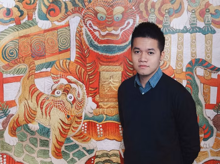 Restauración de pintura folclórica tradicional ảnh 1