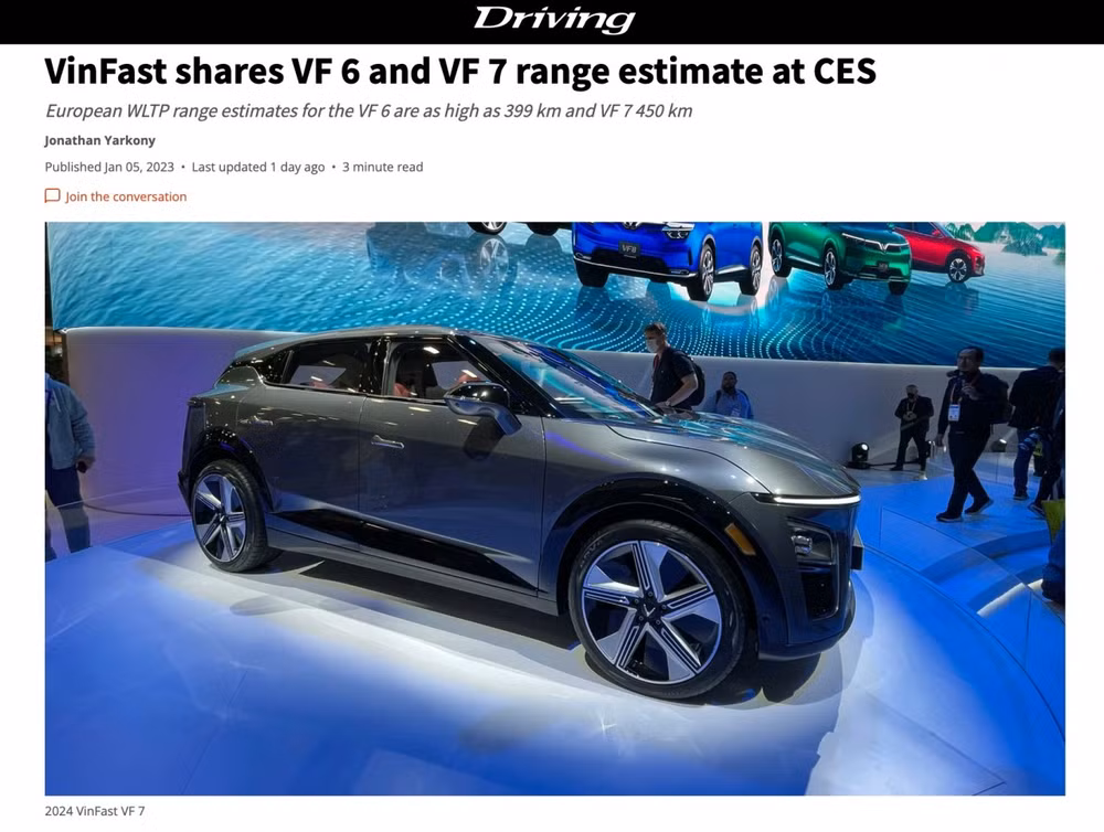 Medios internacionales elogian autos eléctricos vietnamitas VinFast ảnh 1