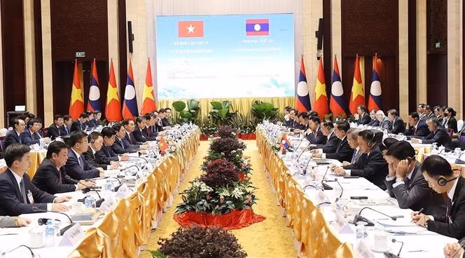 Efectúan 45ª Reunión del Comité Gubernamental entre Vietnam y Laos ảnh 1