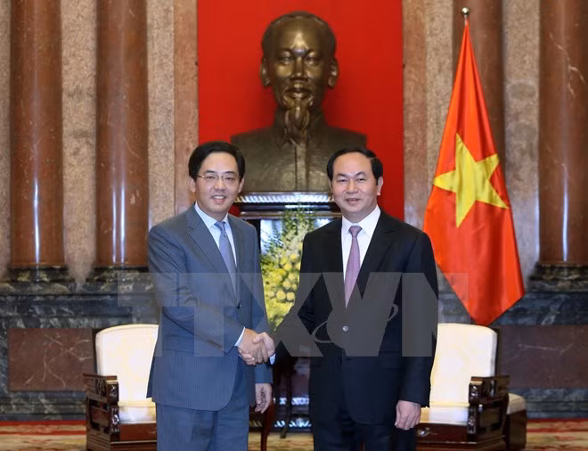 Presidente de Vietnam recibe a embajador chino ảnh 1