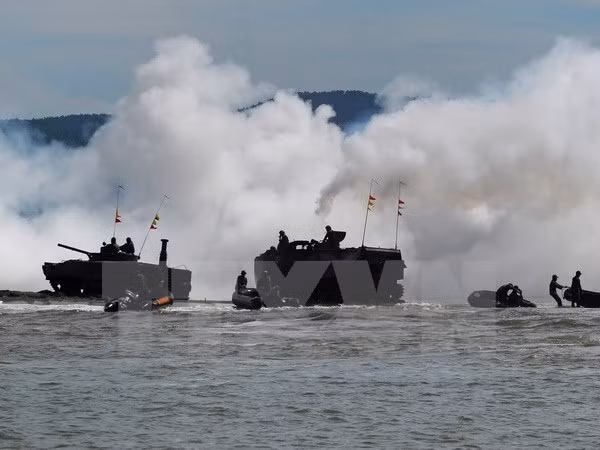 Inauguran en Brunei primera maniobra de seguridad marítima de ADMM+ ảnh 1