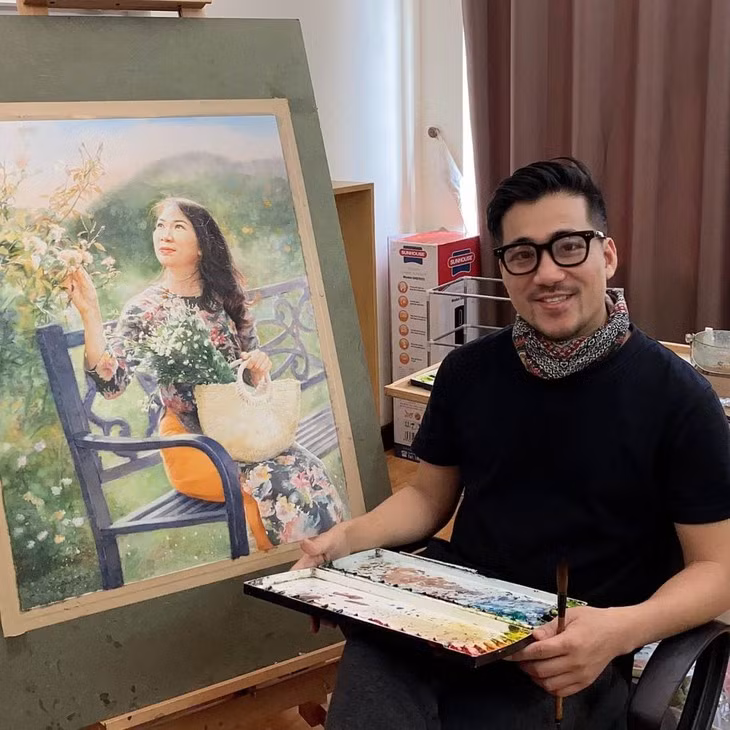 Primer pintor vietnamita galardonado en Estados Unidos ảnh 1