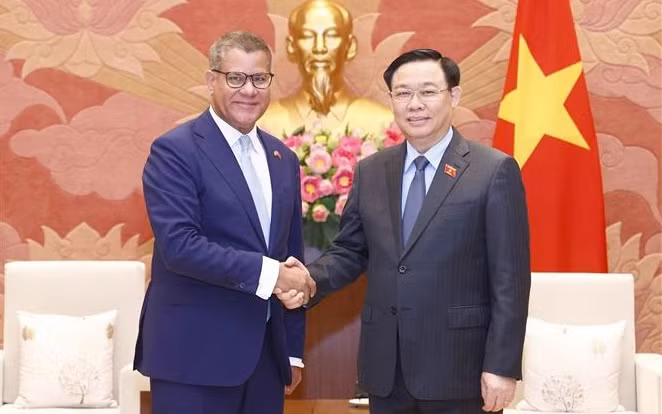 Máximo dirigente legislativo de Vietnam recibe al presidente de la COP 26 ảnh 1
