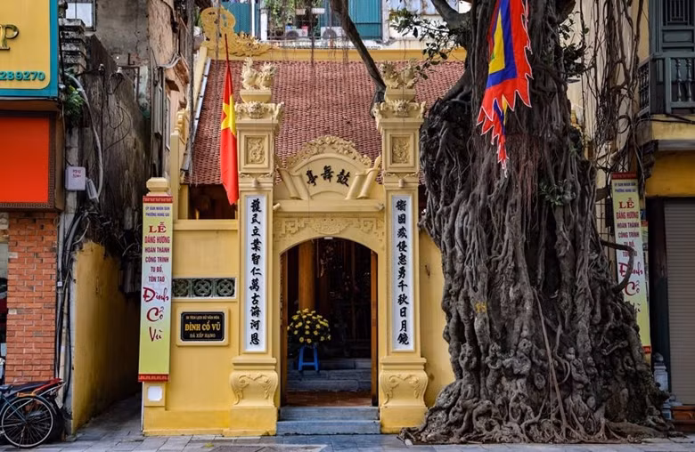 Arquitectura única de la casa comunal de Co Vu en Hanoi ảnh 1