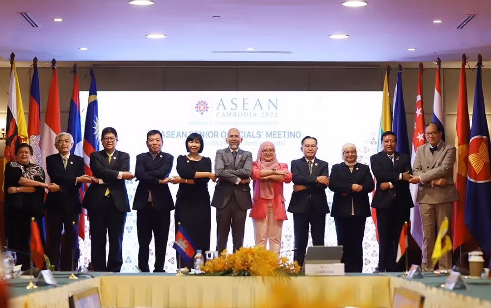 Debaten preparativos para la 55 Reunión de Ministros de Relaciones Exteriores de ASEAN ảnh 1