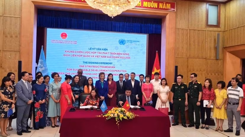 Vietnam y ONU firmaron marco estratégico de cooperación para el desarrollo sostenible ảnh 2 Vietnam y ONU firmaron marco estratégico de cooperación para el desarrollo sostenible ảnh 2