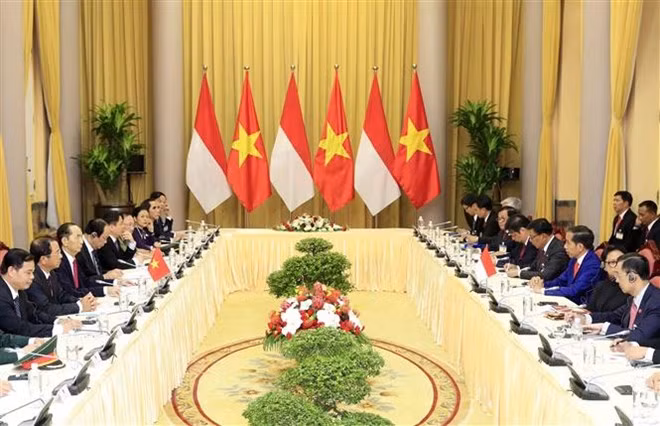 Vietnam e Indonesia acuerdan elevar comercio bilateral a 10 mil millones de dólares ảnh 1
