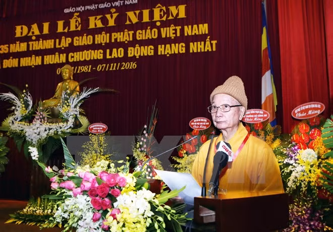 Sangha Budista de Vietnam celebra aniversario 35 de su fundación ảnh 1
