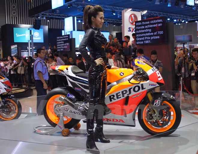 Por primera vez se efectúan exhibición de motos de Vietnam ảnh 1