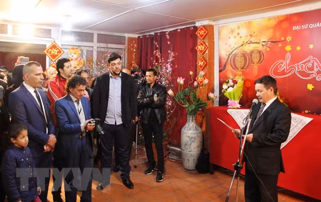 Se reúnen vietnamitas en Argelia y República Checa en ocasión del Tet 2019 ảnh 1