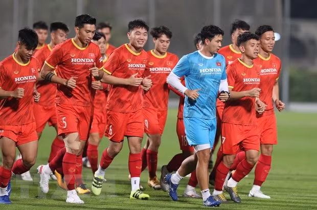 Selección vietnamita de fútbol se someten a pruebas de COVID-19 antes de jugar con Jordania ảnh 1