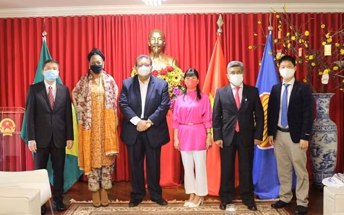 Vietnam dispuesto a promover cooperación multifacética con Surinam y Bolivia ảnh 1