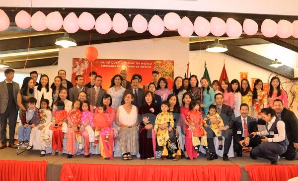 Vietnamitas y mexicanos juntos celebran el Tet con mariachi y canto folclórico ảnh 1