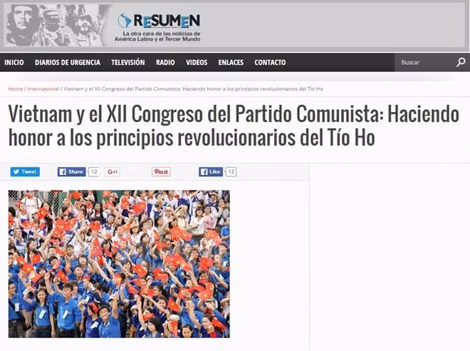 Elogia prensa argentina papel del Partido Comunista de Vietnam ảnh 1