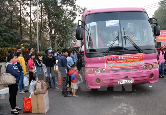 Billetes gratuitos de transporte para miles de trabajadores por el Tet ảnh 1 Billetes gratuitos de transporte para miles de trabajadores por el Tet ảnh 1
