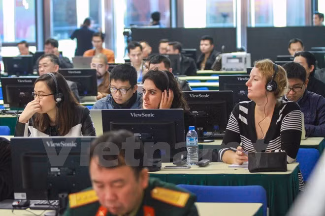 Más de 800 periodistas cubren el XII Congreso del Partido Comunista de Vietnam ảnh 1 Más de 800 periodistas cubren el XII Congreso del Partido Comunista de Vietnam ảnh 1