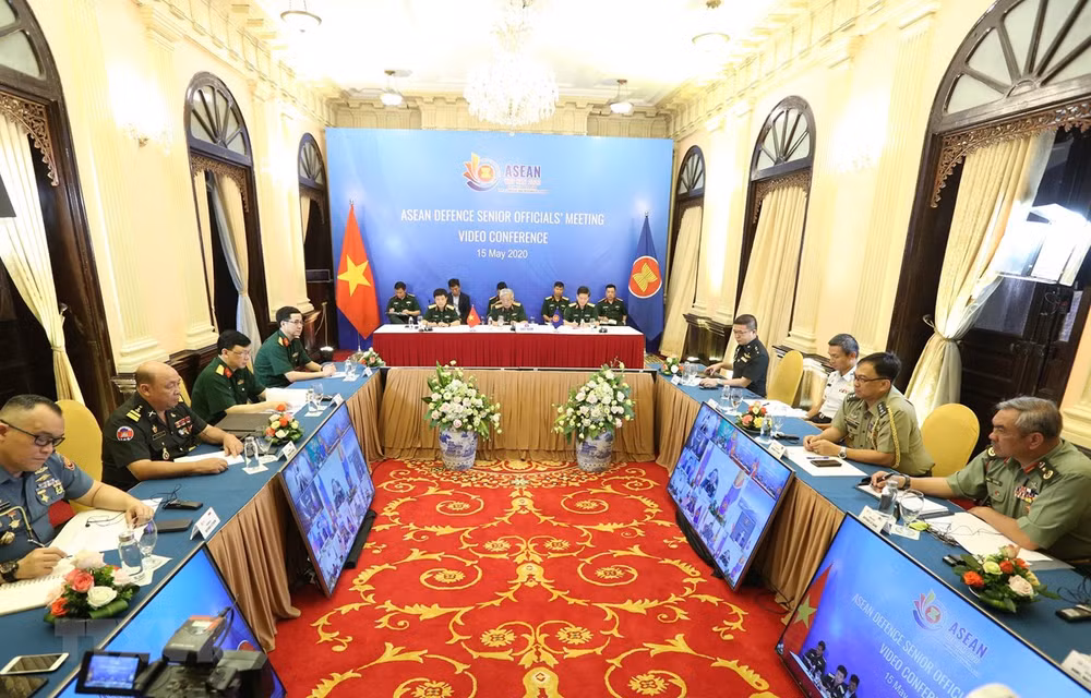 Inauguran conferencia en línea de altos funcionarios de Defensa de ASEAN ảnh 1