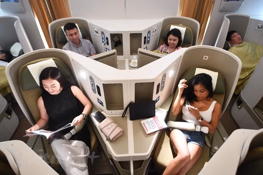 Conquistará el cielo nuevo avión Boeing 787-10 de Vietnam Airlines ảnh 3