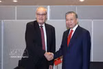 El secretario general del Partido Comunista de Vietnam (PCV) y presidente de la República, To Lam, y el presidente de Timor Leste, José Ramos-Horta. (Fuente: VNA)
