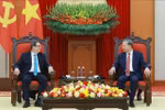 El secretario general del Partido Comunista de Vietnam, To Lam, recibió al canciller cubano, Bruno Rodríguez Parrilla. (Fuente: VNA) 