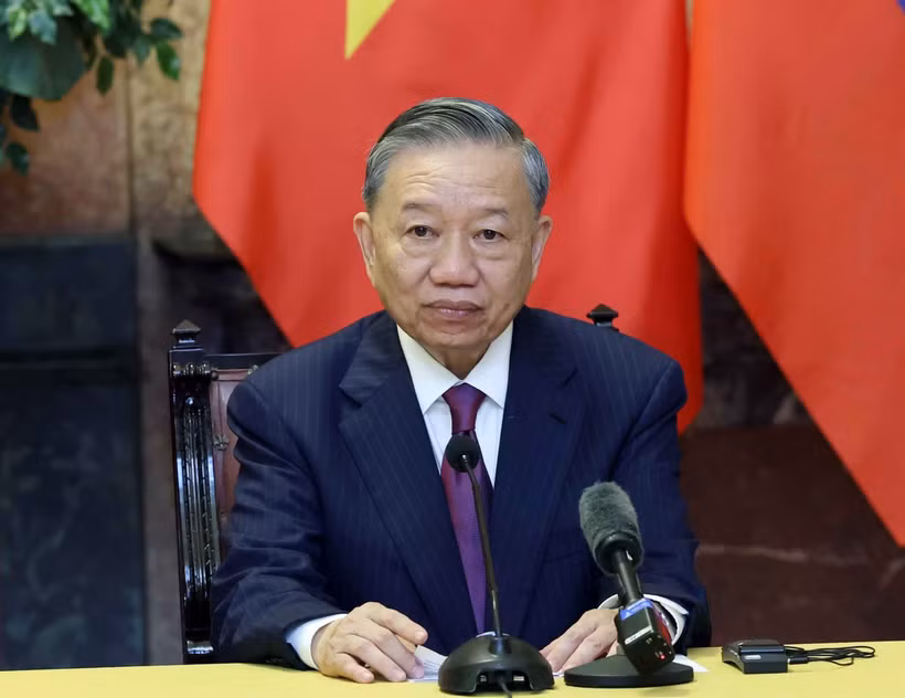 El secretario general del Partido Comunista de Vietnam, To Lam (Fuente: VNA)
