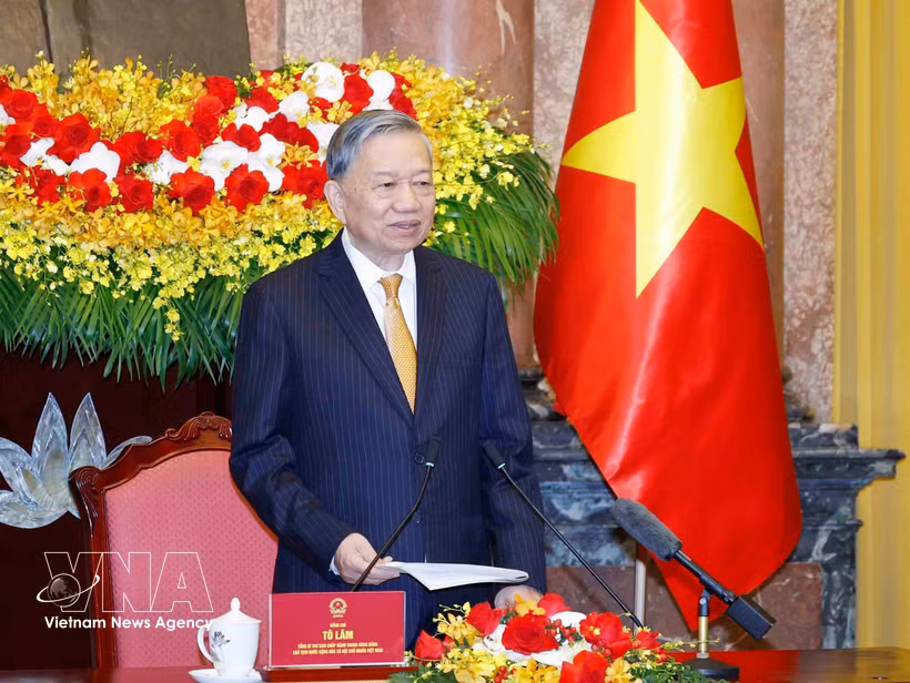 El secretario general del Partido Comunista de Vietnam y presidente de la República, To Lam. (Foto: VNA)