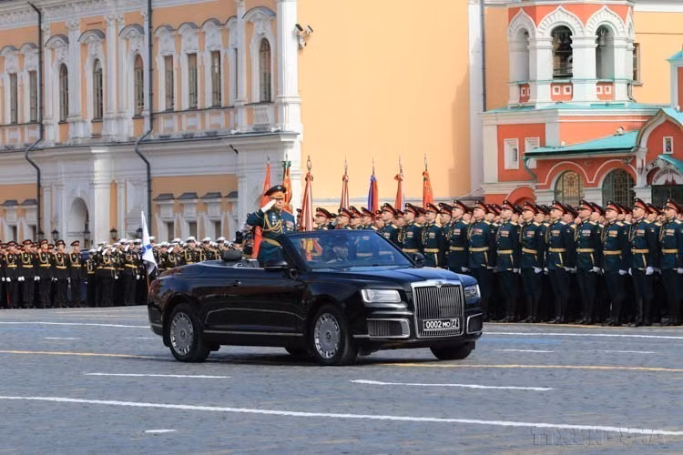 Desfile para celebrar el 77 aniversario de la Victoria sobre el Fascismo (1945 - 2022), en la Plaza Roja de Moscú (Rusia, 9 de mayo de 2022). Foto: VNA