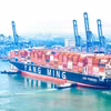 El buque portacontenedores YM WAYFINDER, operado por la naviera Yang Ming, atraca en la Terminal Internacional de Tan Cang-Cai Mep (Fuente: VNA)