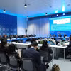 Vista panorámica de la reunión entre la directora gerente del FMI, Kristalina Georgieva, y los ministros de finanzas y gobernadores de bancos centrales de la ASEAN. Foto: VNA.