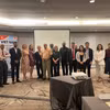 Delegados que asisten a la conferencia "Vietnam - Panamá: Potencial de Exportación y Oportunidades de Cooperación Empresarial" en Ciudad de Panamá. Foto: VNA