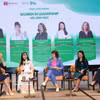 Nguyen Thi Phuong Thao, presidenta y directora ejecutiva de Sovico Group, compartió sus reflexiones en la sesión de debate sobre el tema "Mujeres Líderes". Foto: VNA