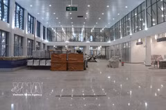 La terminal de pasajeros del Aeropuerto de Ca Mau está a punto de finalizarse. (Foto: VNA)