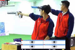 Trinh Thu Vinh y Pham Quang Huy de Vietnam en el torneo (Foto: qdnd.vn)